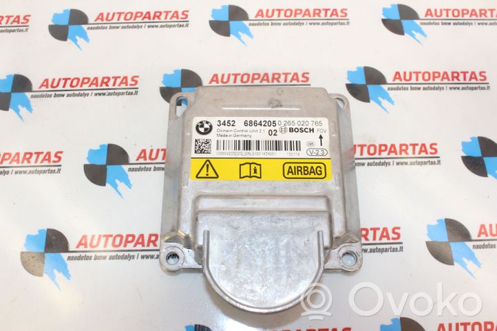 BMW 3 F30 F35 F31 Turvatyynyn ohjainlaite/moduuli 6864205