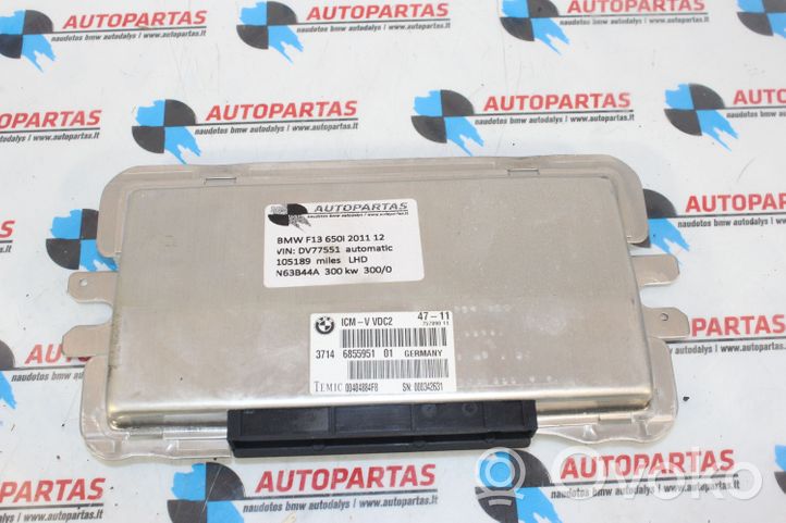 BMW 6 F12 F13 Sterownik / Moduł tylnego zawieszenia pneumatycznego 6855951