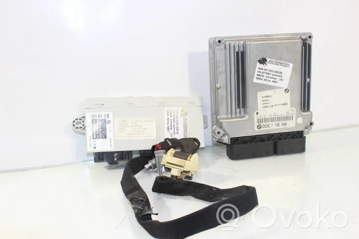 BMW 5 E60 E61 Komputer / Sterownik ECU i komplet kluczy 7796680