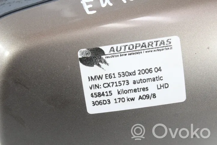 BMW 5 E60 E61 Specchietto retrovisore manuale E1010748
