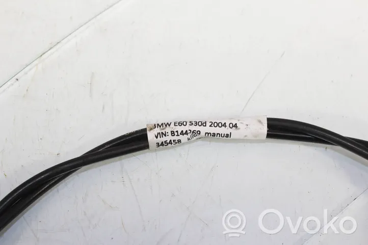 BMW 5 E60 E61 Cable de apertura del capó/tapa del motor 7008760