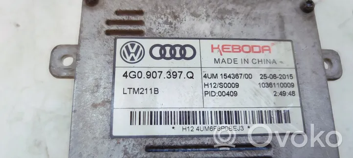 Audi A6 S6 C7 4G Xenon-valojen ohjainlaite/moduuli 4G0907397Q