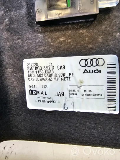 Audi A3 S3 8V Dolny panel schowka koła zapasowego 8V7867880G