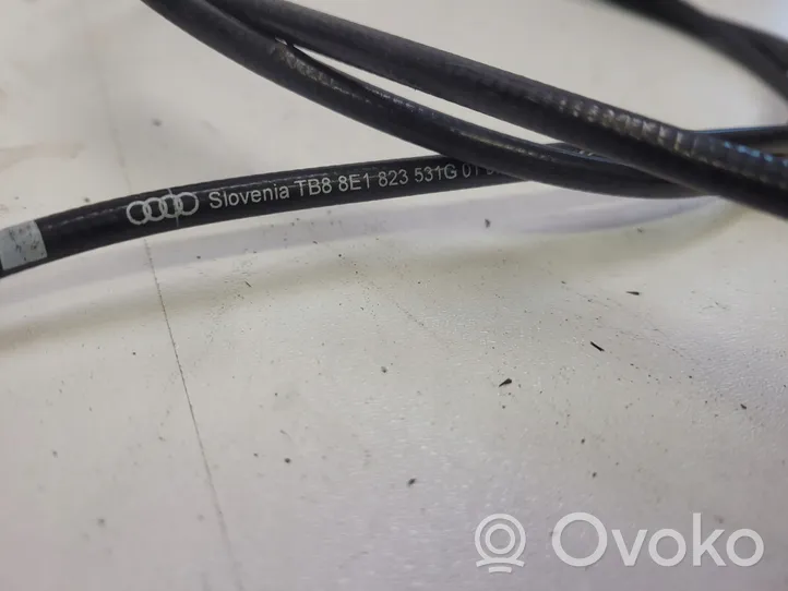 Audi A4 S4 B7 8E 8H Cavo di rilascio vano motore/cofano 8E1823531G