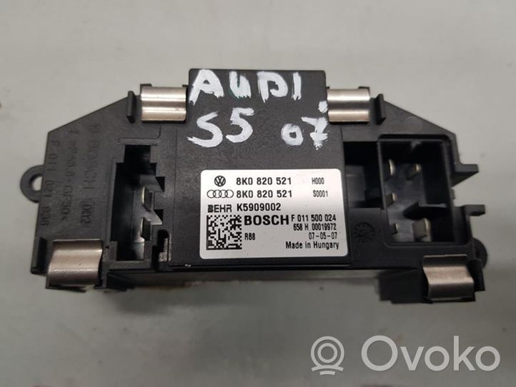 Audi S5 Facelift Mazā radiatora ventilatora reostats 8K0820521