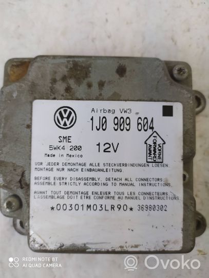 Volkswagen PASSAT B5 Module de contrôle airbag 1J0909604