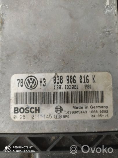 Volkswagen PASSAT B5.5 Sterownik / Moduł ECU 038906016K