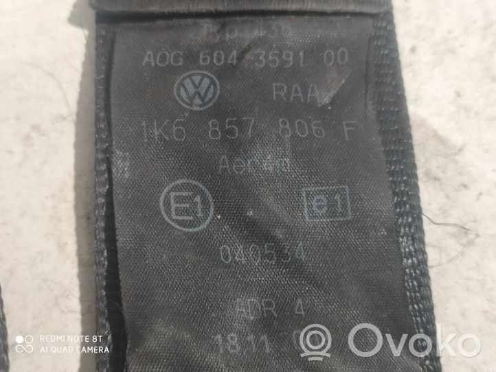 Volkswagen Golf V Cintura di sicurezza posteriore 1K6857806F