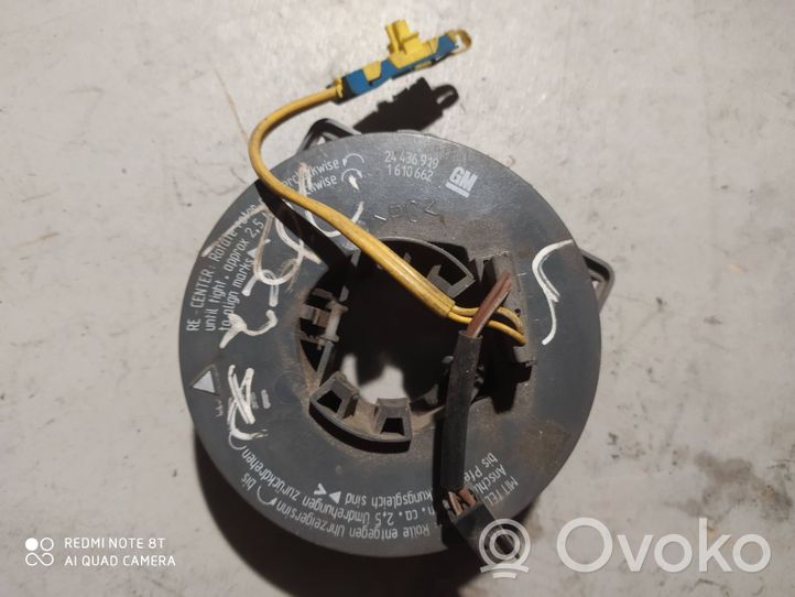 Opel Meriva A Bague collectrice/contacteur tournant airbag (bague SRS) 24436919