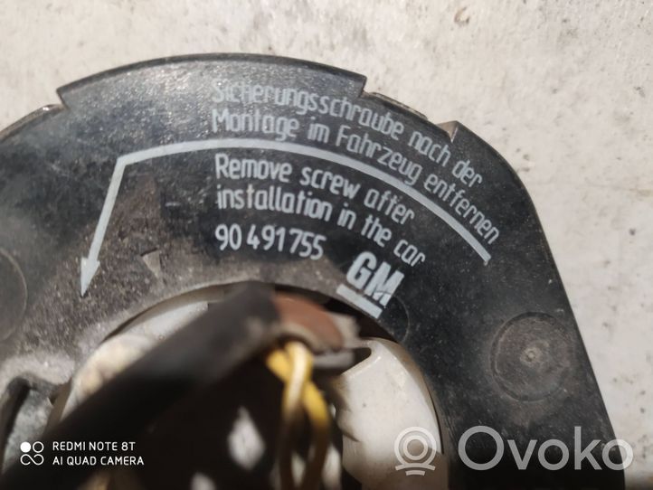 Opel Vectra B Turvatyynyn liukurenkaan sytytin (SRS-rengas) 90491755