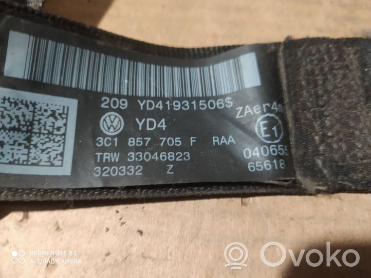 Volkswagen PASSAT B6 Ceinture de sécurité avant 3C1857705F