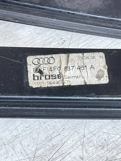 Audi A6 S6 C6 4F Etuikkunan nostomekanismi ilman moottoria 4F0837461A