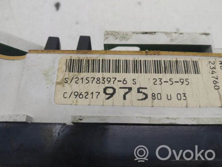 Citroen Xantia Tachimetro (quadro strumenti) 9621797580