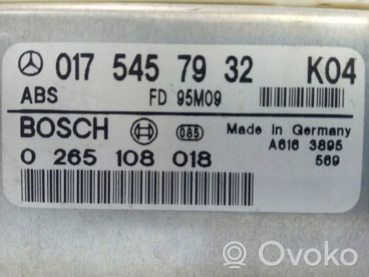 Mercedes-Benz C W202 ABS vadības bloks 0265108018