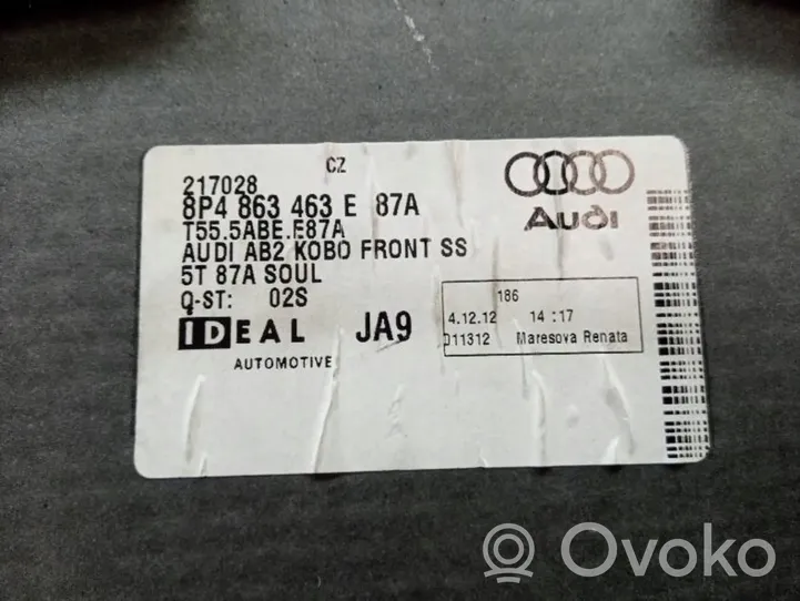 Audi A3 S3 8P Tavaratilan kaukalon tekstiilikansi 8P4863463E