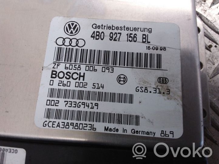 Audi A6 S6 C5 4B Module de contrôle de boîte de vitesses ECU 4B0927156BL