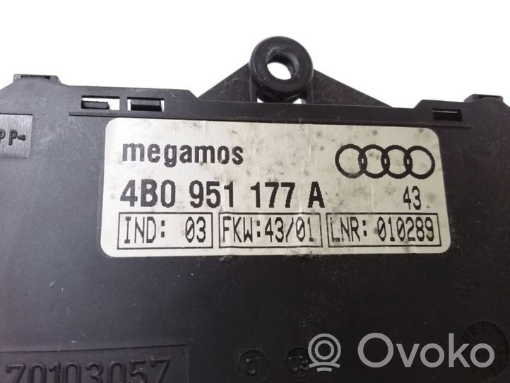 Audi A6 S6 C5 4B Capteur de détection de mouvement, système d'alarme 4B0951177A