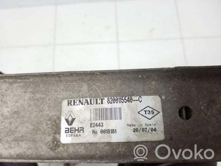 Renault Megane II Refroidisseur intermédiaire 8200115540