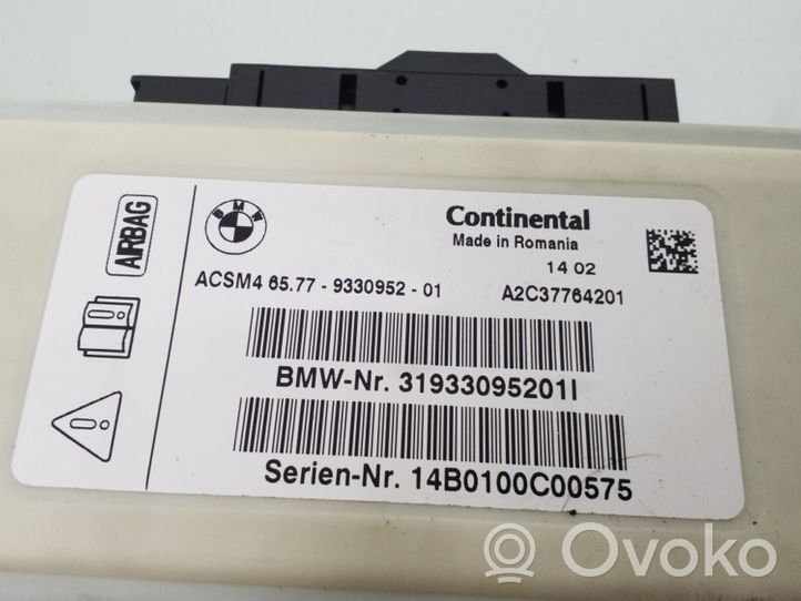 BMW X5 F15 Centralina/modulo airbag 9330952