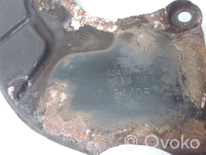 Audi A3 S3 8P Front brake disc dust cover plate 1K0615312F