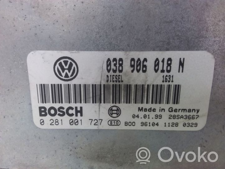 Volkswagen PASSAT B5 Centralina/modulo del motore 038906018N
