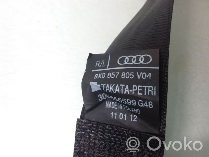 Audi A1 Ceinture de sécurité arrière 8X0857805