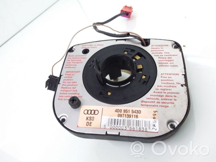 Audi A6 S6 C4 4A Innesco anello di contatto dell’airbag (anello SRS) 4D0951543D