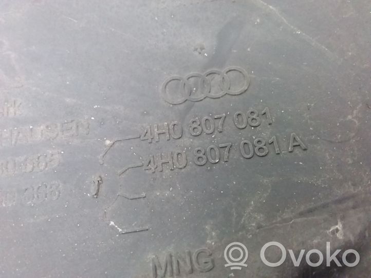 Audi A8 S8 D4 4H Облицовка замка капота двигателя 4H0807081