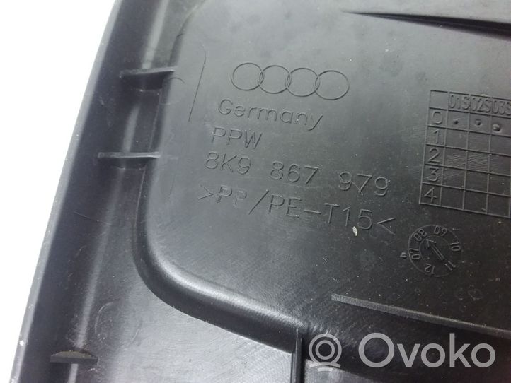 Audi A4 S4 B8 8K Takatavaratilan lukituksen hätäaukaisulista 8K9867979