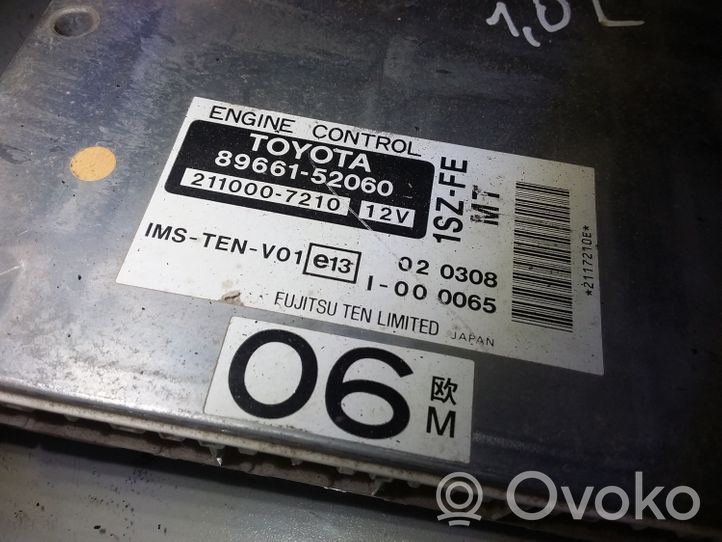 Toyota Yaris Moottorin ohjainlaite/moduuli 8966152060