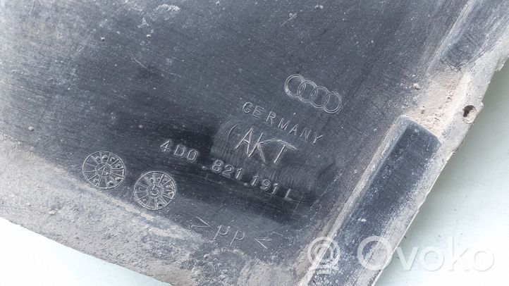 Audi A8 S8 D2 4D Radlaufschale Radhausverkleidung vorne 4D0821191L