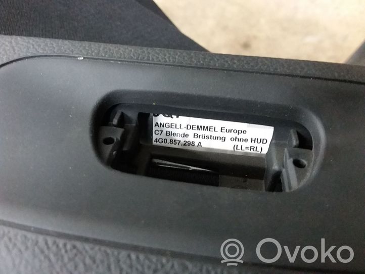 Audi A6 S6 C7 4G Paneļa dekoratīvās apdares vairogs (centrālais) 4G0857051