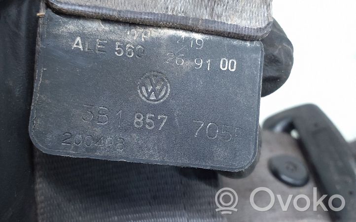 Volkswagen PASSAT B5 Pas bezpieczeństwa fotela przedniego 3B1857705E