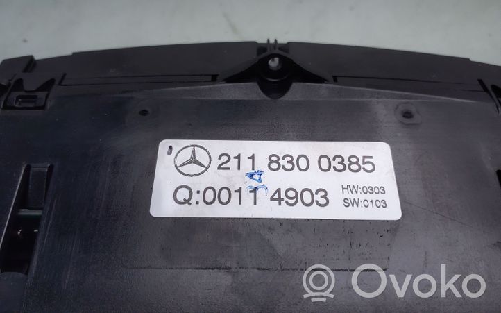 Mercedes-Benz E W211 Centralina del climatizzatore 2118300385