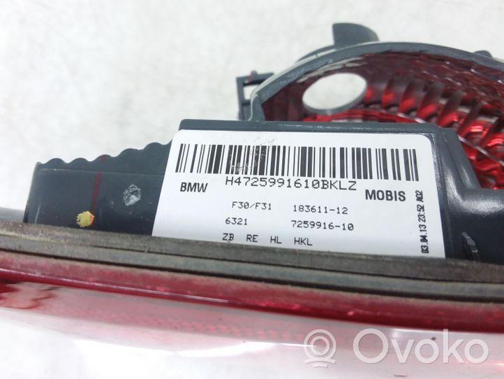 BMW 3 F30 F35 F31 Takaluukun takavalot 7259916