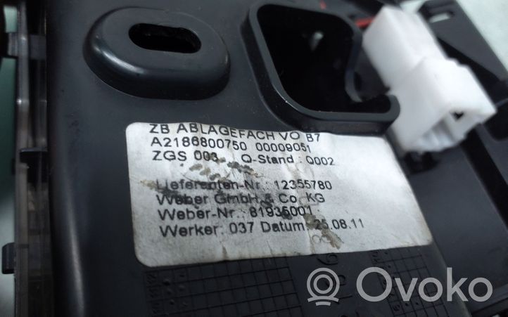 Mercedes-Benz CLS C218 X218 Boîte à gants de rangement pour console centrale A2186800750