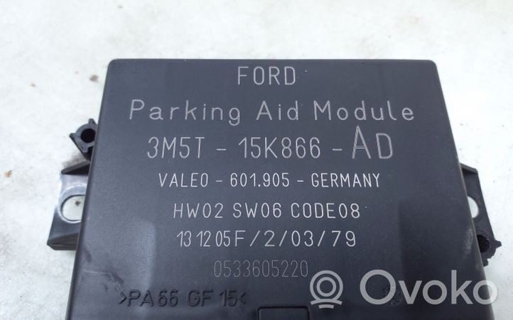 Ford Focus Unité de commande, module PDC aide au stationnement 3M5T15K866AD