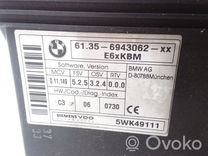 BMW 5 E60 E61 Modulo comfort/convenienza 6943062