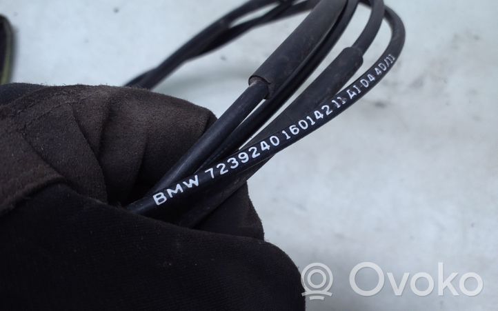 BMW 1 F20 F21 Cavo di rilascio vano motore/cofano 7239240