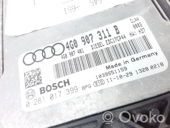 Audi A6 S6 C7 4G Variklio valdymo blokas 4G0907311B