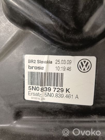 Volkswagen Tiguan Mechanizm podnoszenia szyby tylnej bez silnika 5N0839729K