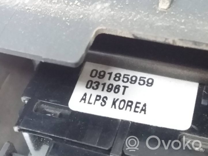 Opel Signum Elektrisko logu slēdzis 09185959