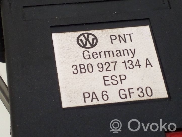 Volkswagen PASSAT B5 Interruttore ESP (controllo elettronico della stabilità) 3b0927134a