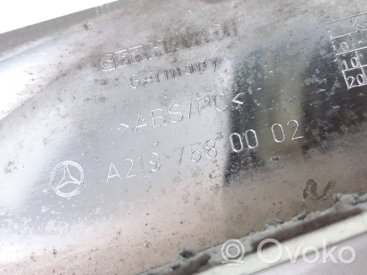 Mercedes-Benz CLS C219 Éclairage de plaque d'immatriculation A2197580002