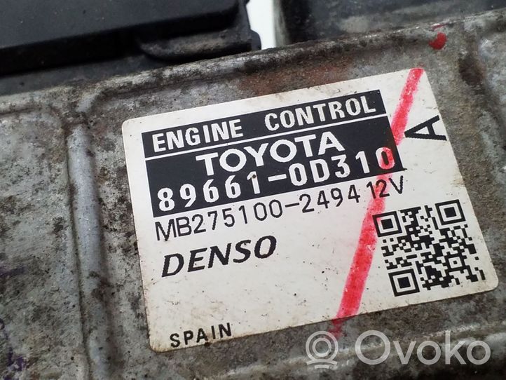 Toyota Yaris Calculateur moteur ECU 896610D310