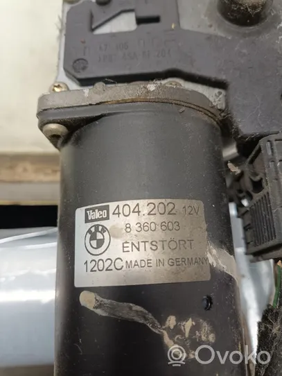 BMW 5 E39 Mechanizm i silniczek wycieraczek szyby przedniej / czołowej 8360603