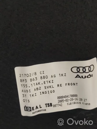 Audi A3 S3 8P Tavaratilan/takakontin alempi sivuverhoilu 8P3863880AG