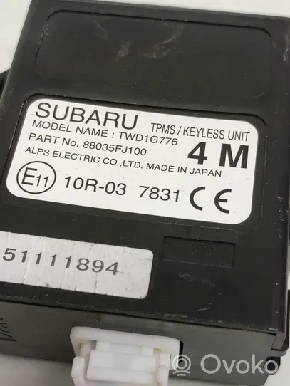 Subaru Impreza IV Module de contrôle sans clé Go 88035FJ100