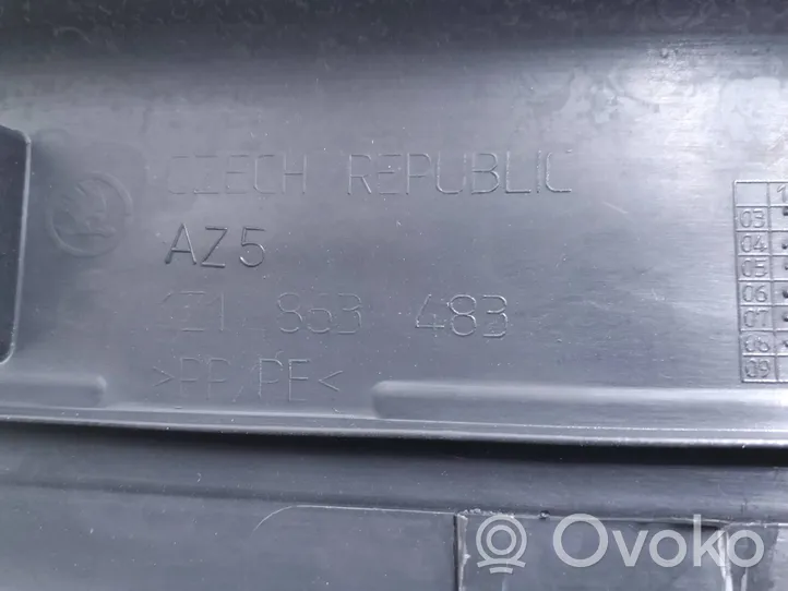 Skoda Octavia Mk2 (1Z) Copertura del rivestimento del sottoporta anteriore 1Z1863483