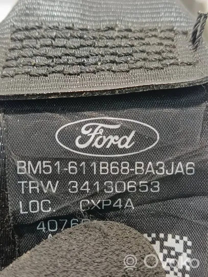 Ford Focus Pas bezpieczeństwa fotela tylnego BM51611B68